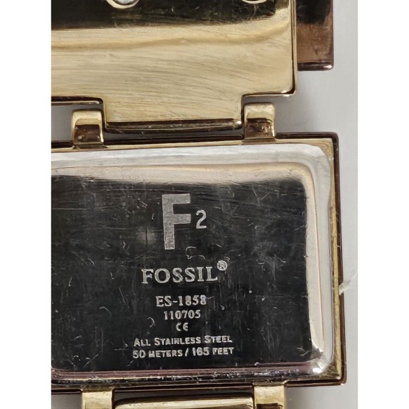 Vintage Ladies Fossil F2 Swiss Parts 1 JeweQuartz Watch 110705 Designer Working - Picture 15 of 16
